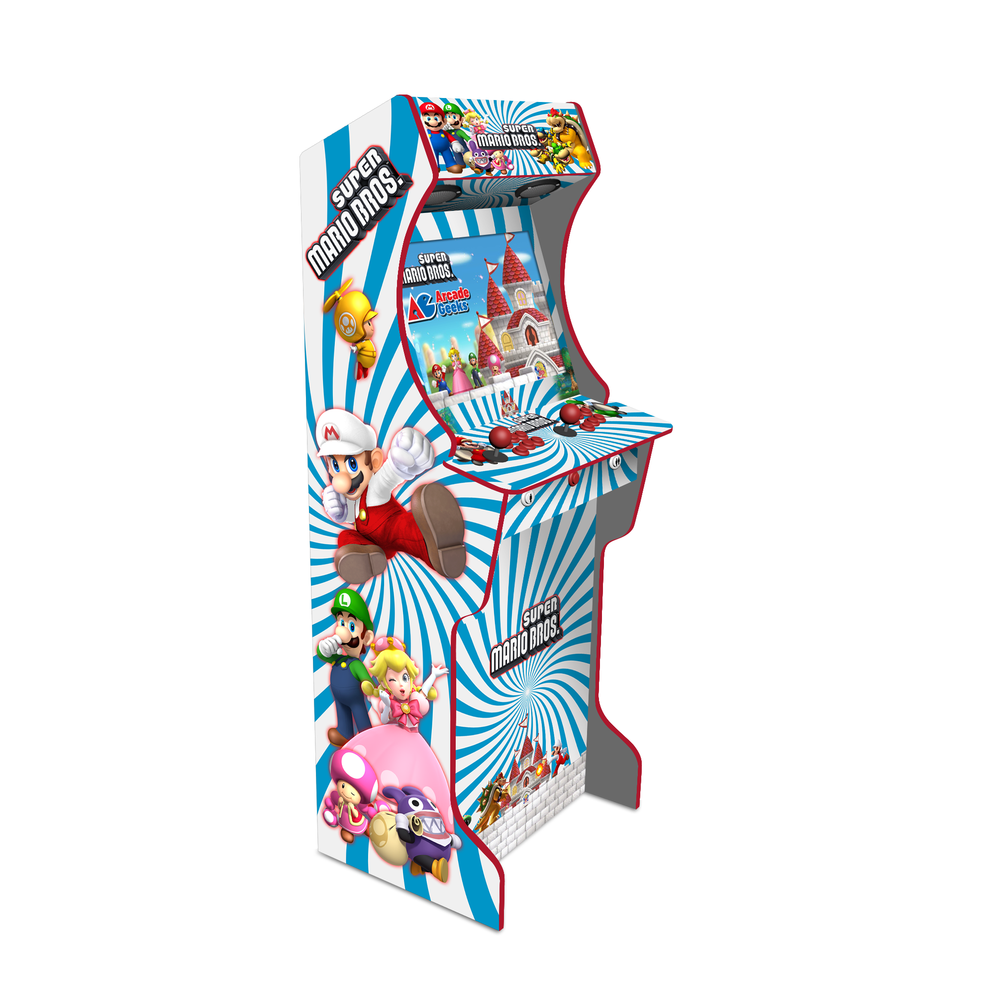 AG Elite 2 Player Arcade Machine - Super Mario Bros - Top Spec